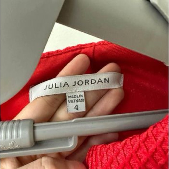Julia Jordan Red Dress with Pockets Size 4 - Picture 2 of 4